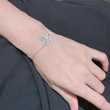 Summer Sterling Silver Butterfly Bracelet Party Accessory
