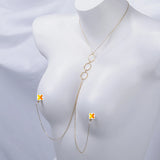 Summer Sexy Body Bikini Chest Chain Hollow Waist Chain Body Chain
