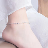 925 Sterling Silver Anklet Girl & Woman Charm Jewelry Gift