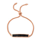 Red/Black Crystals CZ Tag Bracelets for Women