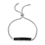 Red/Black Crystals CZ Tag Bracelets for Women