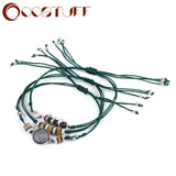 Summer Weave Bracelet Women Bangles Wooden Beads Jewelry Charms Stranger Things