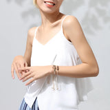 Summer Weave Bracelet Women Bangles Wooden Beads Jewelry Charms Stranger Things
