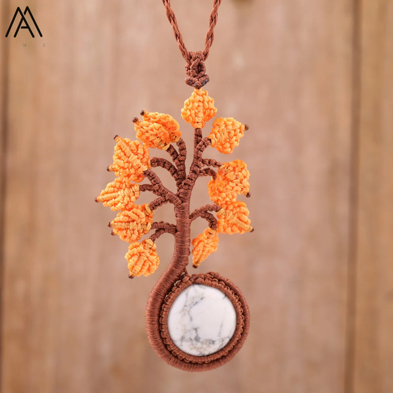 Summer Women Flower Shape Gemstone Pendant Necklace Women Amethyst
