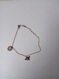 Summer Butterfly CZ Geometric Anklet Women Ankle Bracelet