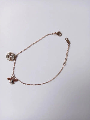 Summer Butterfly CZ Geometric Anklet Women Ankle Bracelet