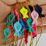 Summer Women Tropical Solid Rope Fish Lucky Whale Tail Braided Bracelet