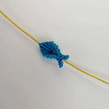Summer Women Tropical Solid Rope Fish Lucky Whale Tail Braided Bracelet