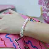 Bohemian Style 925 Silver Bracelet Freshwater Pearl Bangle