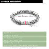 Bohemian Style 925 Silver Bracelet Freshwater Pearl Bangle