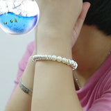 Bohemian Style 925 Silver Bracelet Freshwater Pearl Bangle