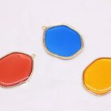 Summer Bright Translucent Oval Earring Material DIY