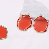 Summer Bright Translucent Oval Earring Material DIY