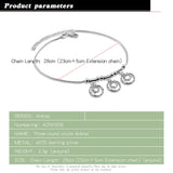 Solid 925 Silver Ladies Anklet Pendant Sterling Silver Anklet