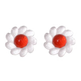 Resin Flower Patch DIY Hair Jewelry Earrings Materials