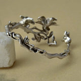 Summer magnolia bracelet & silver jewelry