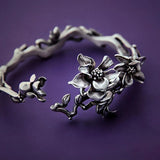 Summer magnolia bracelet & silver jewelry
