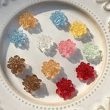 Mini Glass Resin Flowers for DIY Earrings - Summer Jewelry Accessories