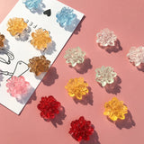 Mini Glass Resin Flowers for DIY Earrings - Summer Jewelry Accessories