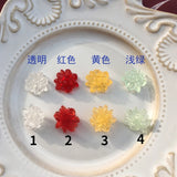 Mini Glass Resin Flowers for DIY Earrings - Summer Jewelry Accessories