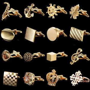 Summer 18K Brass Plated Cufflinks for Men