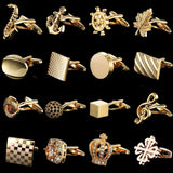 Summer 18K Brass Plated Cufflinks for Men