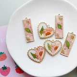 Summer Pink Flower Earrings DIY Accessories