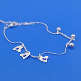 925 Sterling Silver Anklet Women's Feet Jewelry Silver Not Faded Anklet