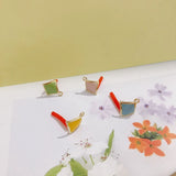 Summer Sweet Diamond Solid Oil Drop Earrings DIY Material 6pcs