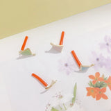 Summer Sweet Diamond Solid Oil Drop Earrings DIY Material 6pcs