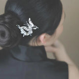 Phoenix Hairpin Crown Silver Tassel Hairpin