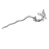 Phoenix Hairpin Crown Silver Tassel Hairpin