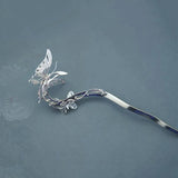 Phoenix Tassel Hair Crown Silver Hairpin for Women