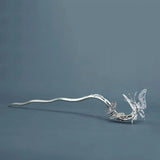 Phoenix Hairpin Crown Silver Tassel Hairpin