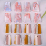100pcs Geometry Trapezoid Acrylic Beads DIY Jewelry Earring Accessory
