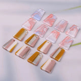 100pcs Geometry Trapezoid Acrylic Beads DIY Jewelry Earring Accessory