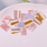 100pcs Geometry Trapezoid Acrylic Beads DIY Jewelry Earring Accessory