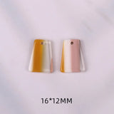 100pcs Geometry Trapezoid Acrylic Beads DIY Jewelry Earring Accessory