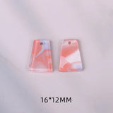 100pcs Geometry Trapezoid Acrylic Beads DIY Jewelry Earring Accessory