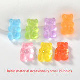 100pcs Cartoon Bear Shape Resin Cabochons Beads DIY Jewelry Making