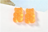 100pcs Cartoon Bear Shape Resin Cabochons Beads DIY Jewelry Making