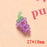 20pcs Cartoon Strawberry Shape Beads DIY Earring/Garment Accessory