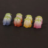 20pcs 3D Cartoon Rose Flowers Acrylic Beads for DIY Jewelry Making