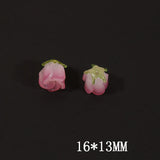 20pcs 3D Cartoon Rose Flowers Acrylic Beads for DIY Jewelry Making