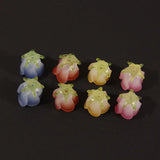 20pcs 3D Cartoon Rose Flowers Acrylic Beads for DIY Jewelry Making