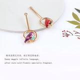 30pcs/lot Enamel Bird Decoration Alloy Charms for DIY Jewelry
