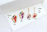 30pcs/lot Enamel Bird Decoration Alloy Charms for DIY Jewelry