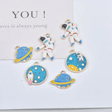 Lot of 30 Alloy Astronaut Space Shape Earring/Bracelet/Necklace Pendants