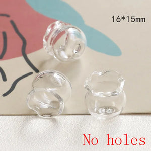 30pcs Cartoon Lace Fish Tank Glass Beads DIY Earring Accessory