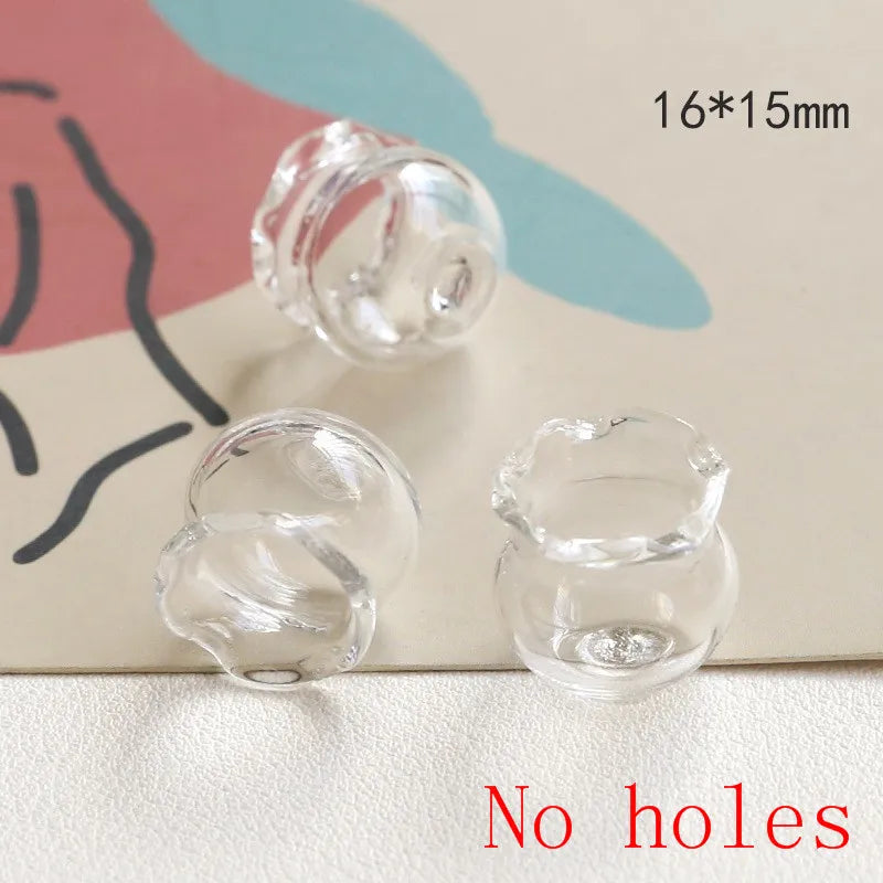 30pcs Cartoon Lace Fish Tank Glass Beads DIY Earring Accessory